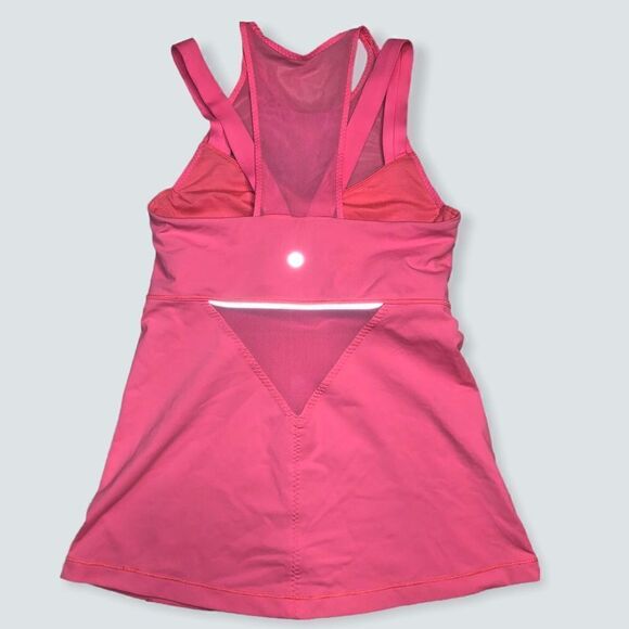 NEW LULULEMON Running In The City Tank 2 Grapefruit sz 4 - Picture 6 of 8